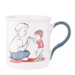 Kubek prosty z niebieskim uchem 250 ml