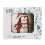 Kubek baryłka szeroka 300 ml pingwinek