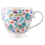 Filiżanka jumbo na stopce Folk 350 ml