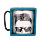 Kubek prosty z czarnym uchem Hipster 350 ml