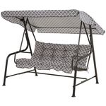 Huśtawka Hawaii H028-06PB szaro-biała