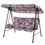 Huśtawka Tora A091-23PB szaro-różowa