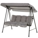 Huśtawka Tora H028-06PB szaro-biała