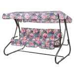 Huśtawka Milano A091-23PB szaro-różowa