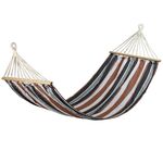 Hamak szaro/brązowy w paski 200 x 100 cm