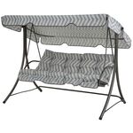 Huśtawka Casablanca H023-06PB szaro-biała