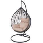 Fotel wiszący Cyrille antracyt