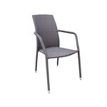 Fotel Etienne brązowy