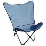 Krzesełko składane butterfly niebieskie