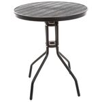 Stolik Detroit 60 cm czarny okrągły