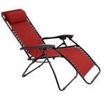 Fotel luksusowy relax bordowy