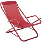 Leżak bujany Riposo D029-03TB czerwony