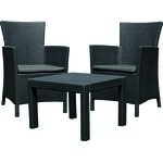 Komplet mebli rattan Rosario 59 x 59 x 43 cm