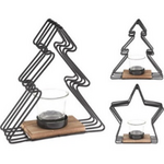 Świecznik 17 x 6,5 x 17 cm mix wzorów