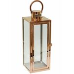 Latarnia na świece Barcelona M miedź 39 x 14 cm