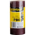 Płótno ścierne rolka 2,5 m 115 mm P80 Condor