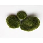 Kamienie pokryte sztucznym mchem 3 sztuki 5 x 10 x 5 cm