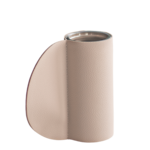 Wazon szklany w osłonce szary 5 x 14 cm