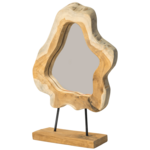 Lustro dekoracyjne 38 cm drewniane
