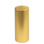 Świeca klasyczna metalik złota 10 x 25 cm