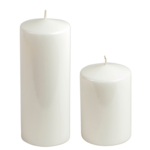 Świeca klasyczna lakier biała 10 x 15 cm