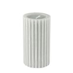 Świeca Modern walec szary M  15 x 8 cm
