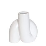 Wazon porcelanowy biały 6,5 x 10,3 x 11,5 cm