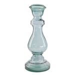 Świecznik ze szkła z recyklingu 40 x 17 cm