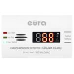 Czujnik czadu "EURA" CD-80B8 bateryjny, DC 3V, LCD; zgodne z normą PN 50291-1:2018