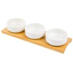 Miseczki do dipów ADRIA okrągłe 3 sztuki na podstawce