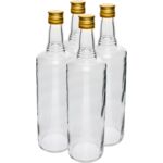 Butelka 1000 ml Italiano zakrętka biała 4 sztuki