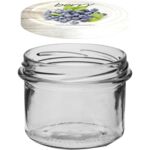 Słoik 235 ml z kolorową zakrętką Ø82 6 sztuk