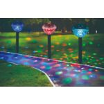 Lampa solarna światło dyskotekowe 34,5 cm