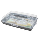 Pojemnik na ciasto Amaretti 28 x 41 cm szary