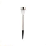 Lampa solarna 5,5 x 5,5 x 36,5 cm srebrna