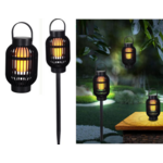 Lampa solarna 13 x 13 x 72,5 cm 3w1 czarna
