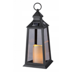 Latarenka 14 x 14 x 28 cm czarna