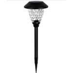 Lampa solarna LED 13 x 13 x 44 cm czarna