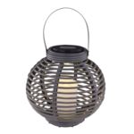 Latarnia solarna LED 22 x 22 x 20,5 cm szara