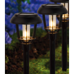 Lampa solarna LED 11,5 x 40,5 cm czarna