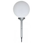 Lampa solarna LED 30 x 71 cm cm srebrna