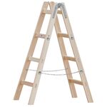 Drabina drewniana rozstawna 2 elementowa 4 szczeblowa ZARGES