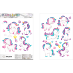 Zestaw naklejek Jednorożce 50 x 70 cm