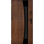 Drzwi zewnętrzne WEZUWIUSZ Orzech 90 lewe