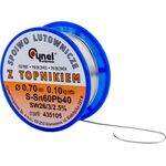 Spoiwo lutownicze z topnikiem 60% 0,7 mm szpulka 0,10 kg Sn60Pb40 Cynel