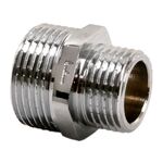 Nypel redukcyjny mosiężny 1/2" x 1/4" chrom