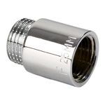 Przedłużka mosiężna 3/4" 10 mm chrom