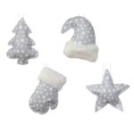 Zawieszka poliestrowa mix srebrna