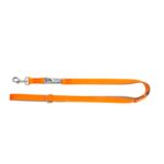 Smycz Energy Silver przedłużana z taśmy pp pojedynczej pomarańczowo-szara 2 x 220 cm 14738