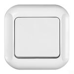 Włącznik pojedynczy zwierny światło/dzwonek 10A, 250V TOPAZ biały